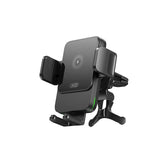 XO WX041 Car Mobile Holder with 15W Wireless Charging - Black