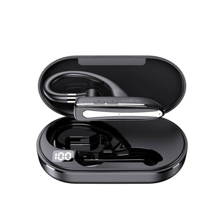 Maxlife MXBH-01 Bluetooth Headset with Charging Case - Black
