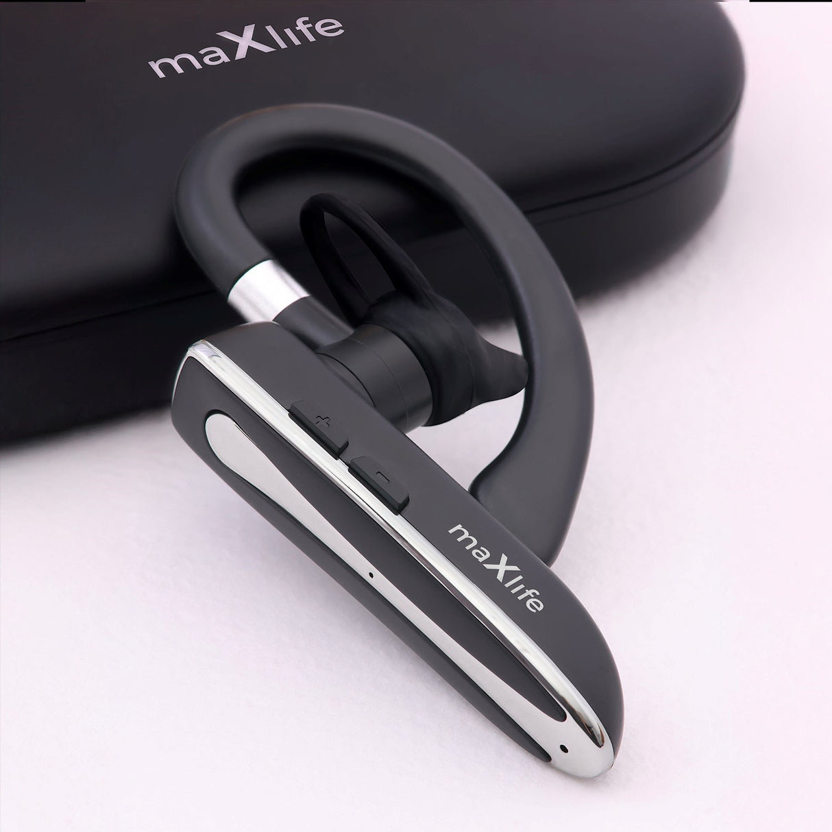 Maxlife MXBH-01 Bluetooth Headset with Charging Case - Black