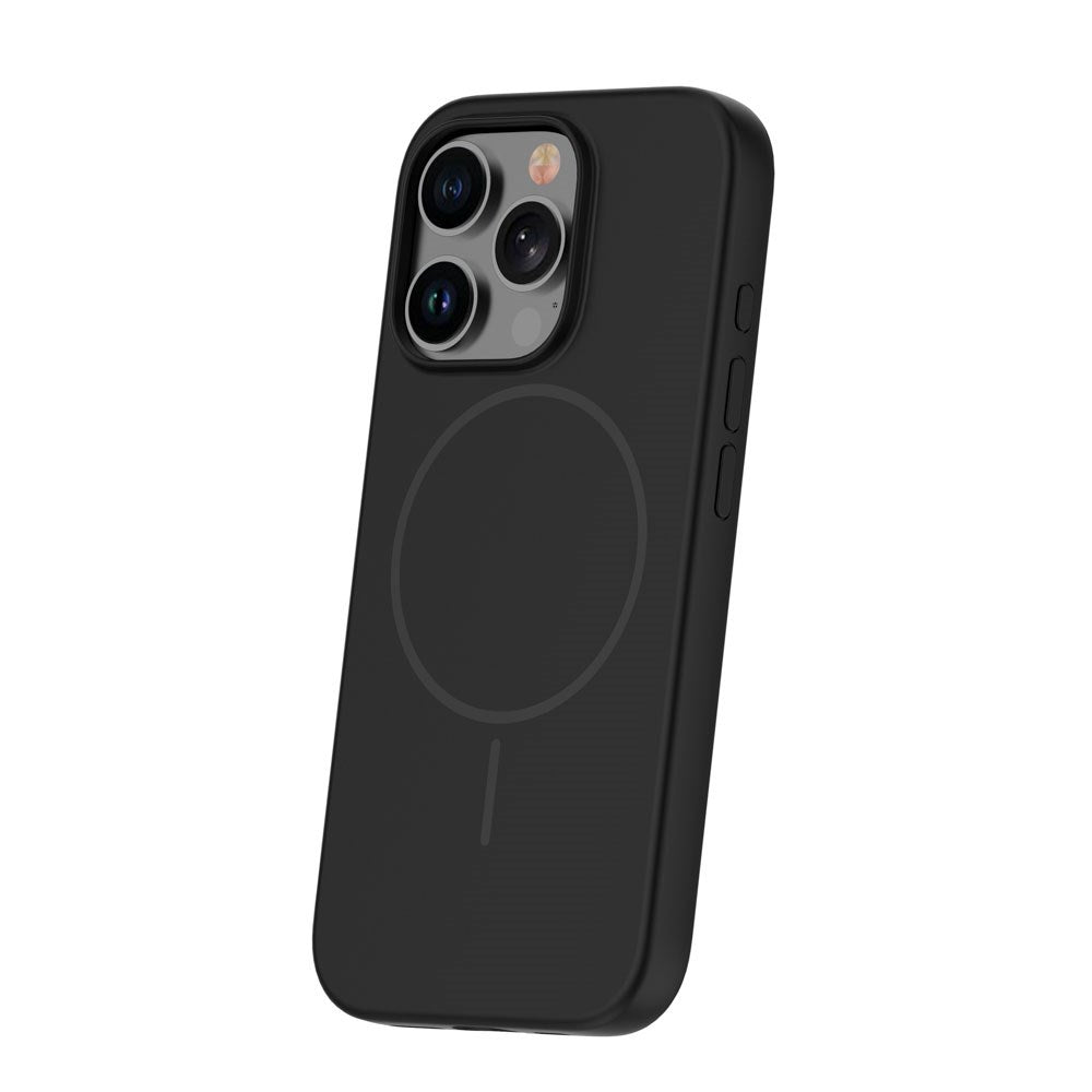 iPhone 15 Silicone Thin Case - MagSafe Compatible - Black