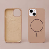 iPhone 12/12 Pro Silicone Thin Case - MagSafe Compatible - Brown