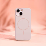 iPhone 16 Silicone Thin Case - MagSafe Compatible - Pink