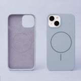 iPhone 16 Silicone Thin Case - MagSafe Compatible - Light Blue