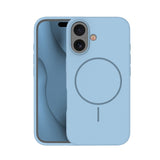 iPhone 16 Silicone Thin Case - MagSafe Compatible - Light Blue