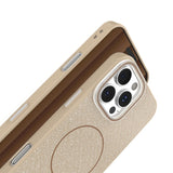 iPhone 15 Pro Glitter Thin Case - MagSafe Compatible - Brown