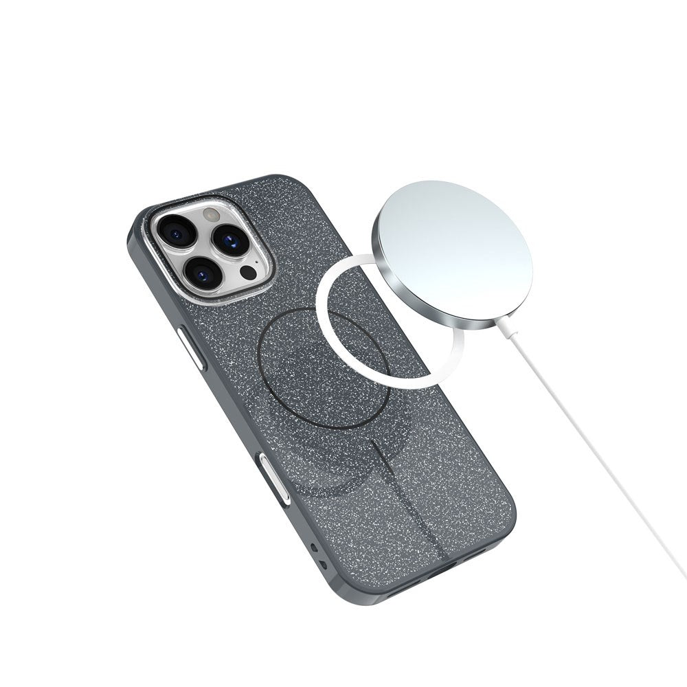 iPhone 17 Pro TFO Glitter Thin Case - MagSafe Compatible - Black