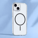 iPhone 17 TFO Anti-Shock Thin Case - MagSafe Compatible - Transparent / Black