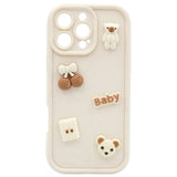 iPhone 15 TFO Ultra Trendy 3D Case - Beige Bear