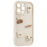 iPhone 15 TFO Ultra Trendy 3D Case - Beige Bear