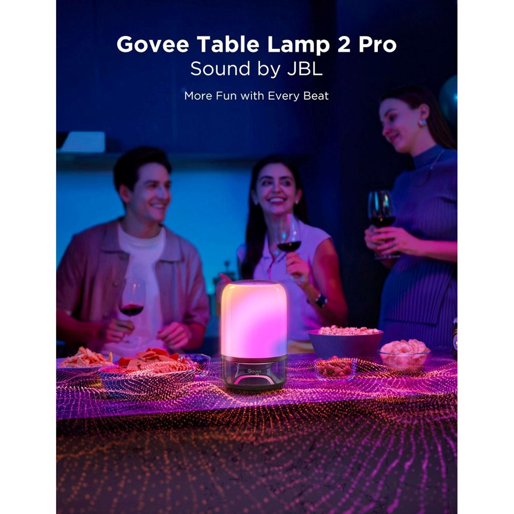 Govee Table Lamp 2 Pro - Built-in Speaker - Grey