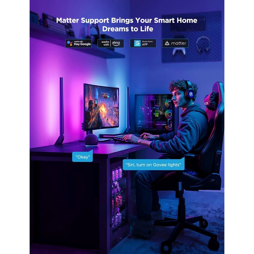 Govee AI Sync Box Kit 2 with 2 x Light Bars - 27-34"