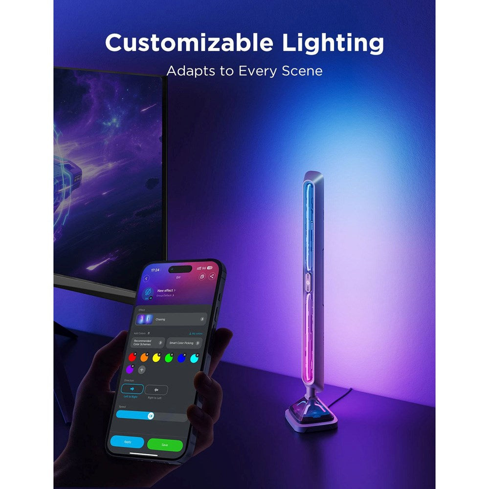 Govee Smart Gaming Light Bars Pro - Three-sided - Transparent / Metal