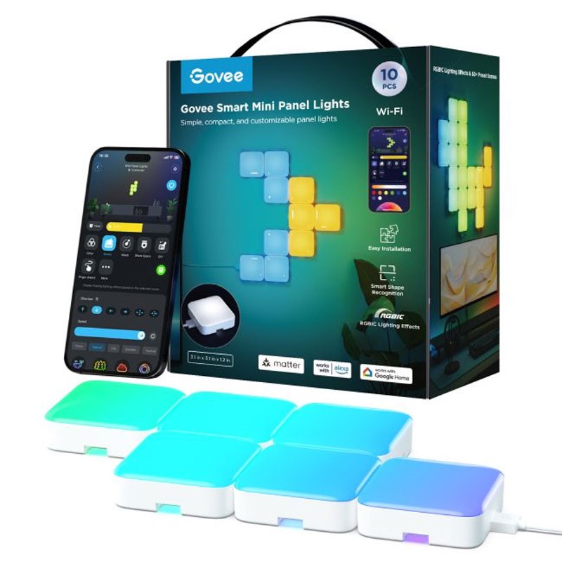 Govee Smart Mini Panel Lights - 10 pcs. - White