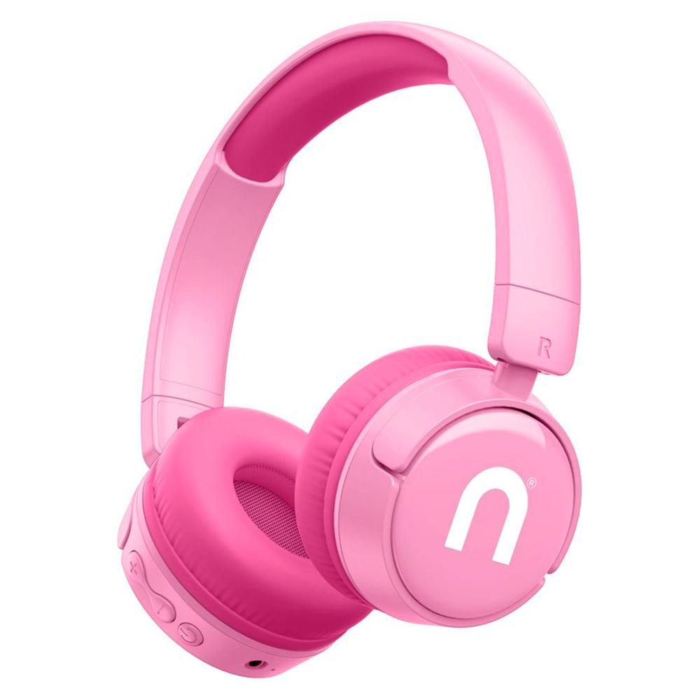 Niceboy Hive Kiddie Bluetooth Headphones On-Ear for Children w. Sound Limiter - Pink