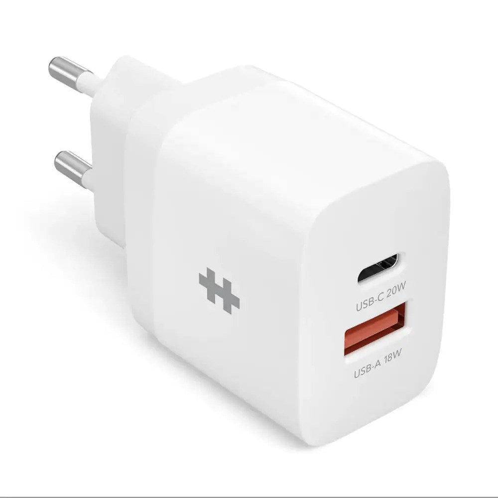 Targus HyperJuice 20W Wall Charger w. 1x USB-C & 1x USB-A - White