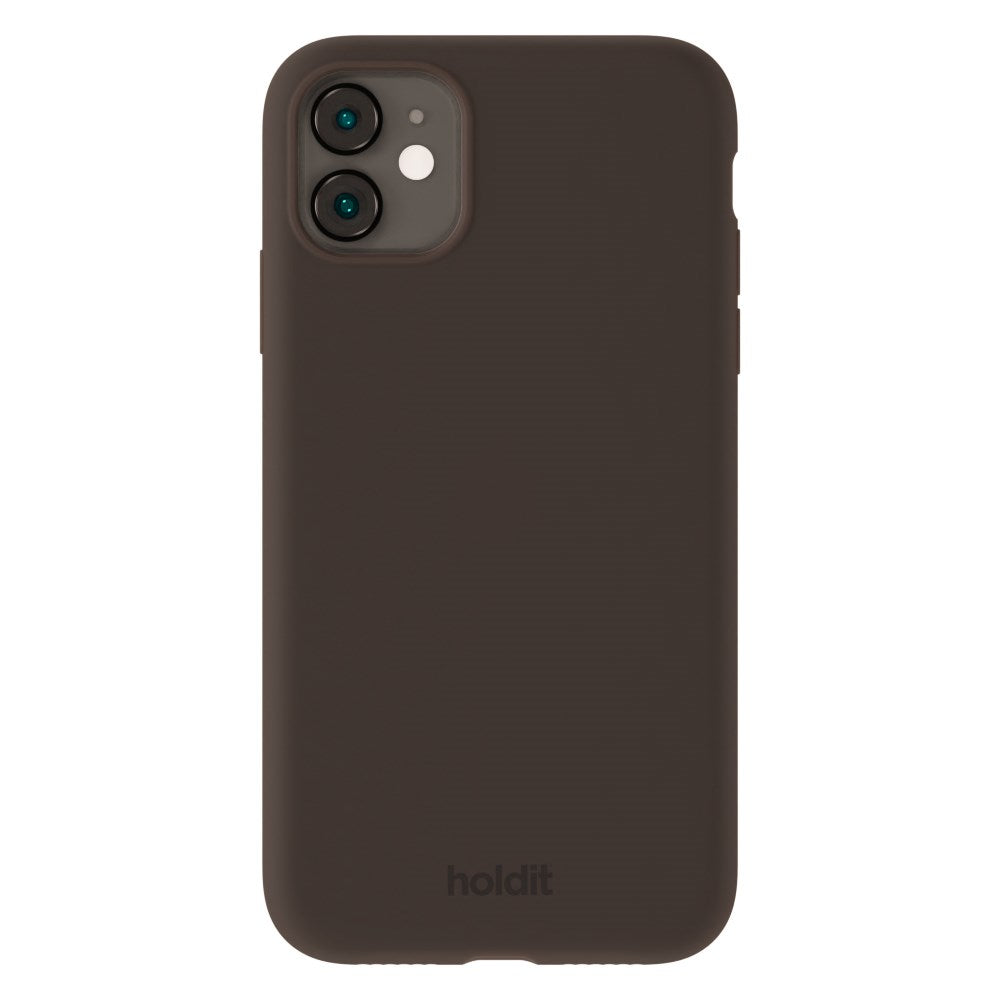 Holdit iPhone 11 Soft Touch Silikone Case - Chocolate