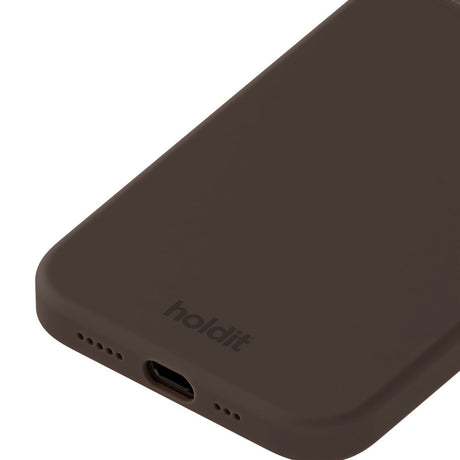 Holdit iPhone 12 / 12 Pro Soft Touch Silikone Case - Chocolate