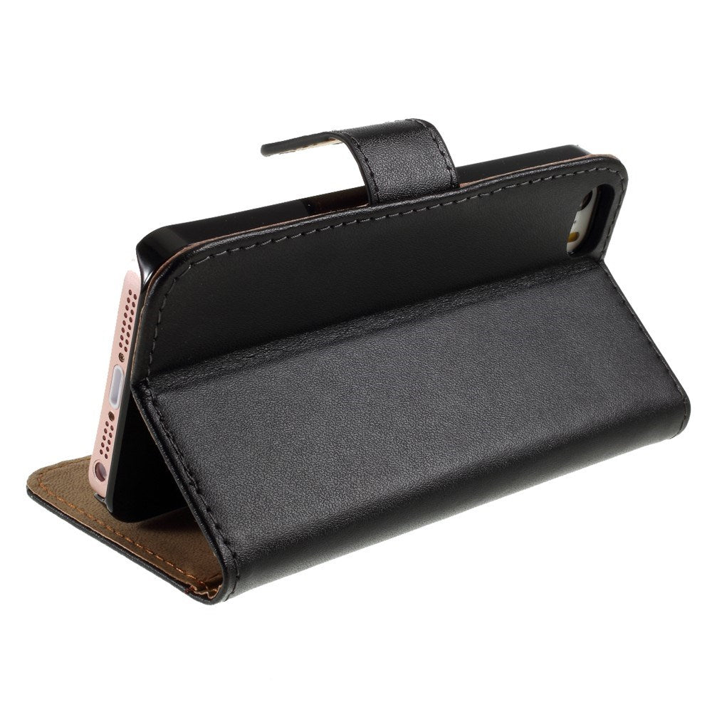 iPhone SE / 5s / 5 EIDERWOOD Flip Cover with Wallet - Black