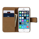 iPhone SE / 5s / 5 EIDERWOOD Flip Cover with Wallet - Black