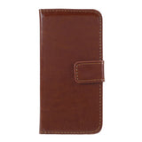 iPhone SE / 5s / 5 EIDERWOOD Flip Cover with Wallet - Brown