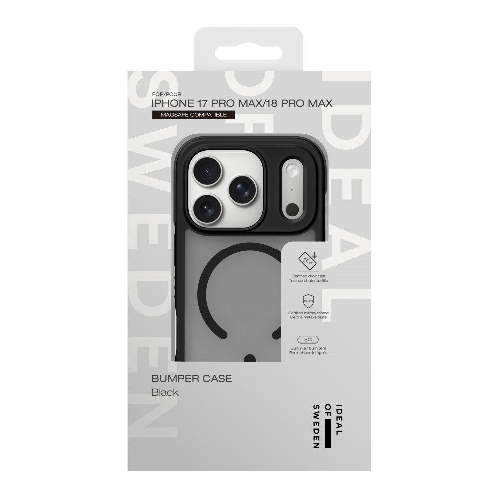 iPhone 18 Pro Max / 17 Pro Max iDeal Of Sweden Ideal Bumper Case - MagSafe Compatible - Black