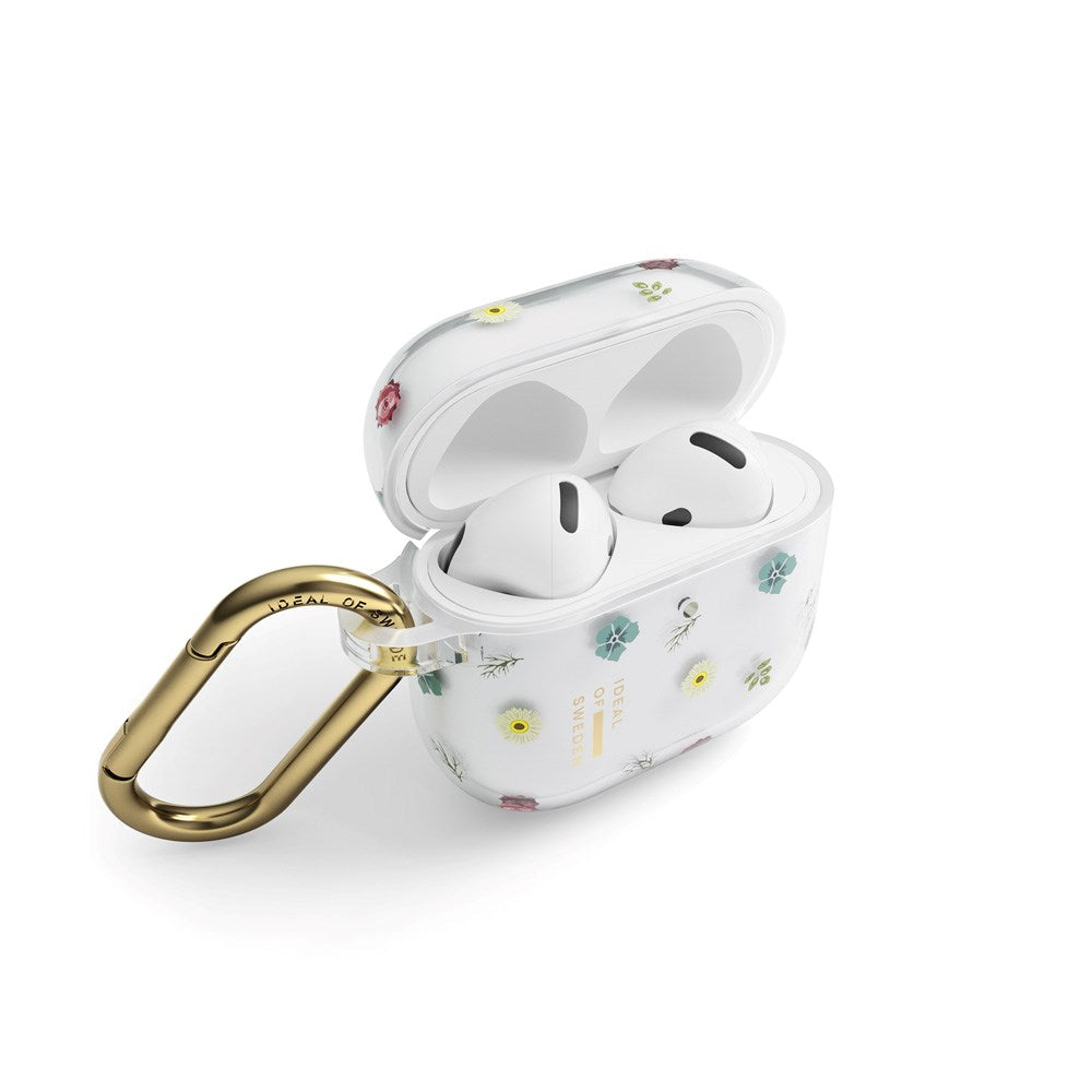 iDeal of Sweden AirPods (4th Gen.) Clear Case with Carabiner Hook - Petite Floral