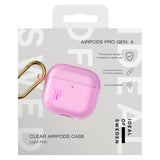 iDeal of Sweden AirPods (4th Gen.) Clear Case with Carabiner Hook - Light Pink