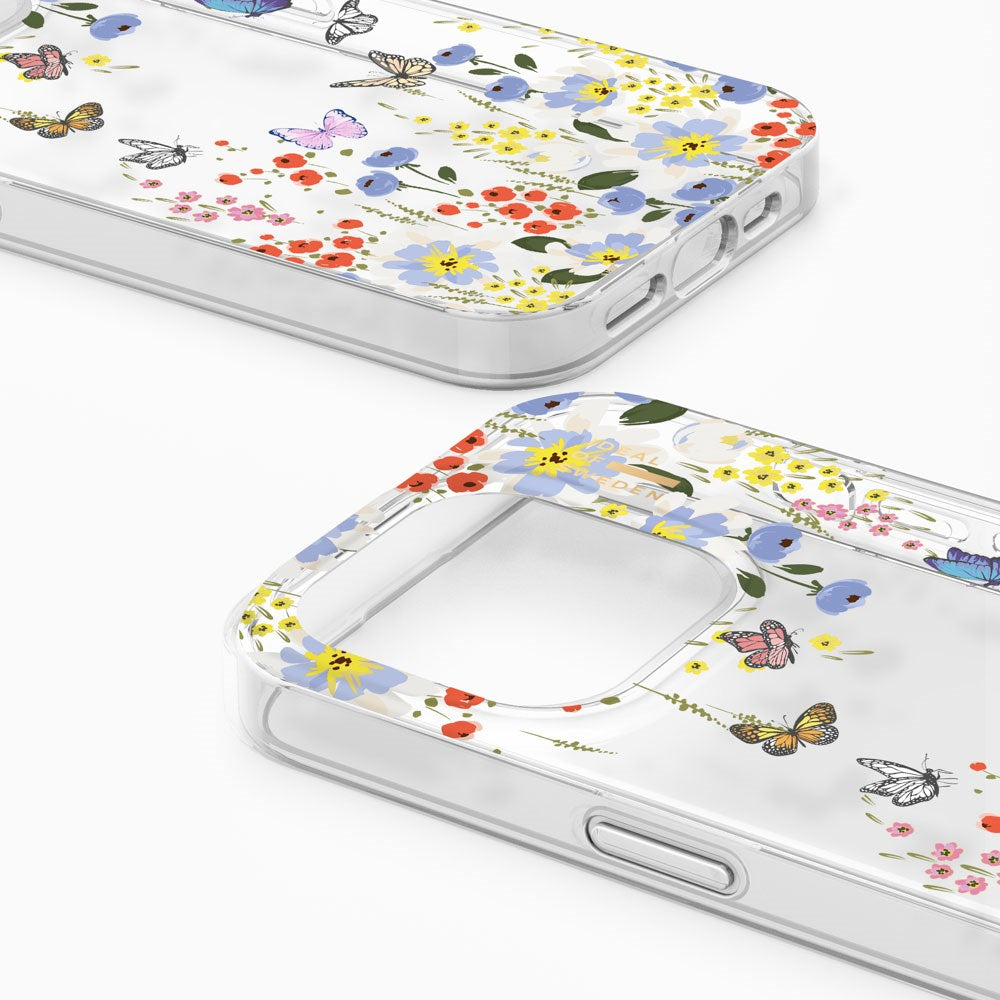 iDeal Of Sweden iPhone 15 Pro Clear Case - Artistic Garden