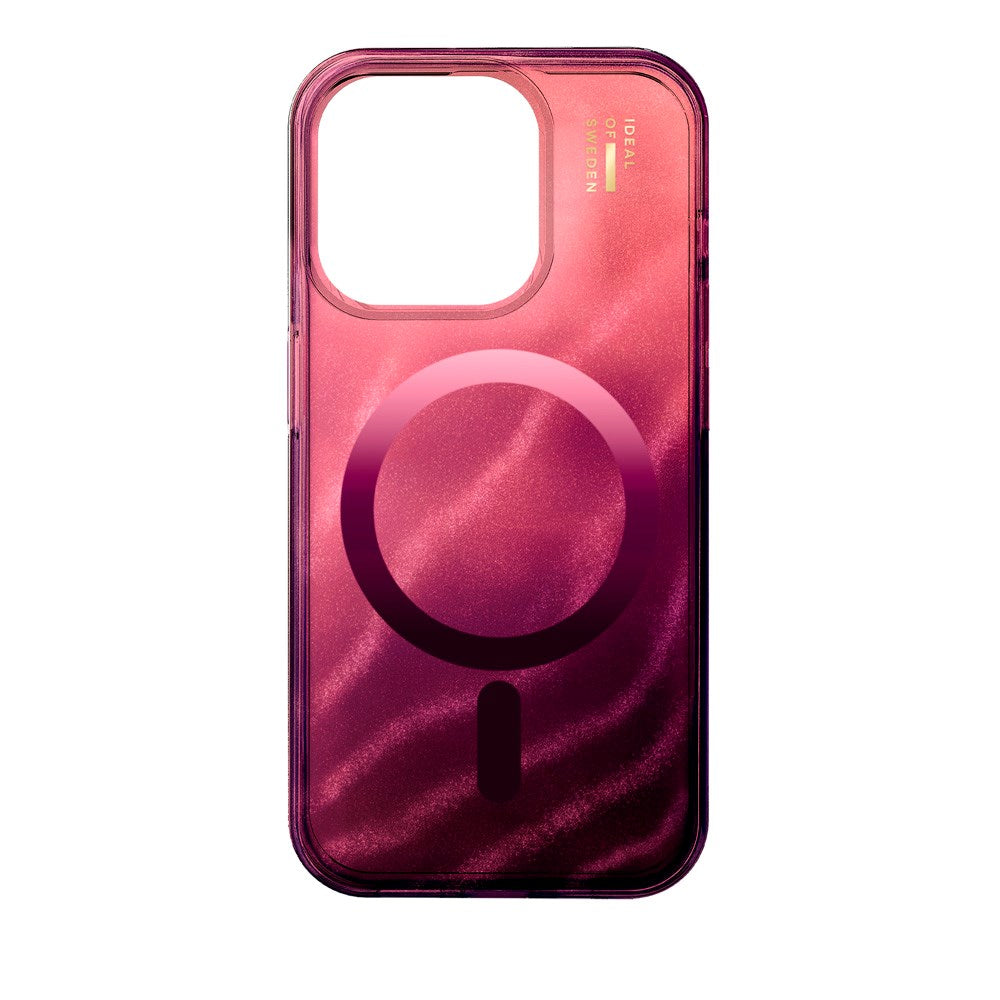 iPhone 14 Pro iDeal Of Sweden Clear Case - MagSafe Compatible - Cherry Lacquer