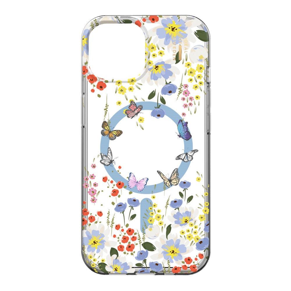 iDeal Of Sweden iPhone 17e / 16e / 15 / 14 / 13 Clear Case - MagSafe Compatible - Artistic Garden
