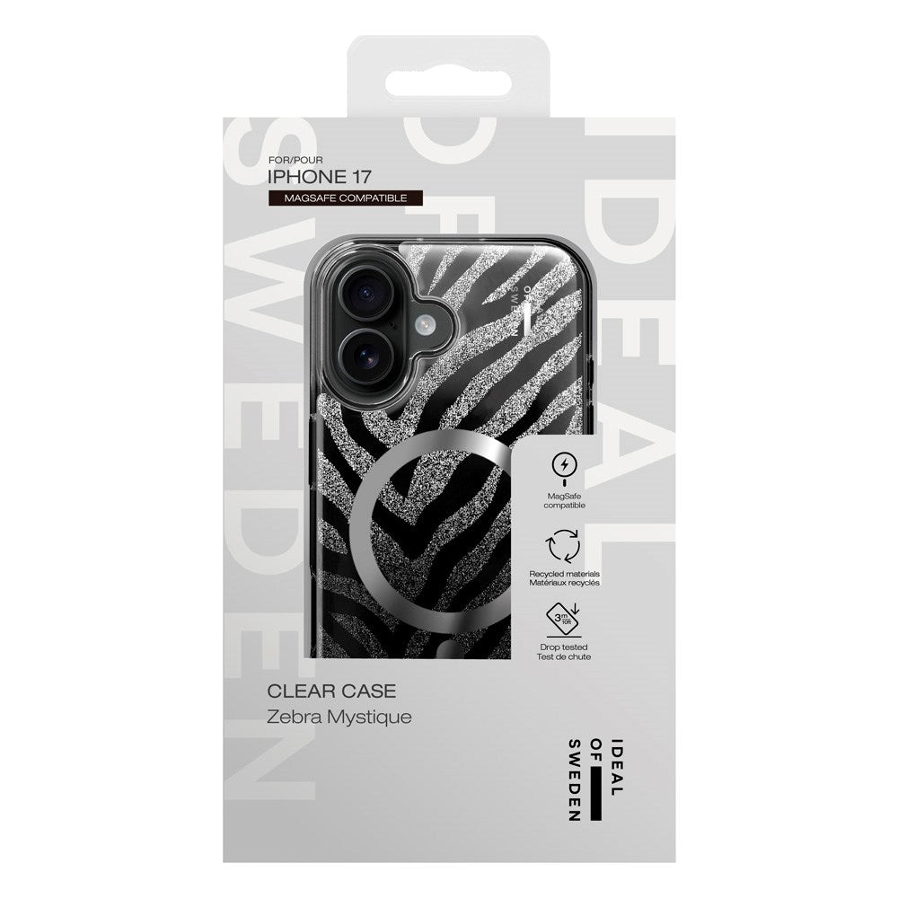 iPhone 17 iDeal Of Sweden Clear Case - MagSafe Compatible - Zebra Mystique