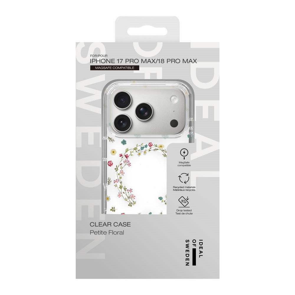 iPhone 18 Pro Max / 17 Pro Max iDeal Of Sweden Clear Case - MagSafe Compatible - Petite Floral
