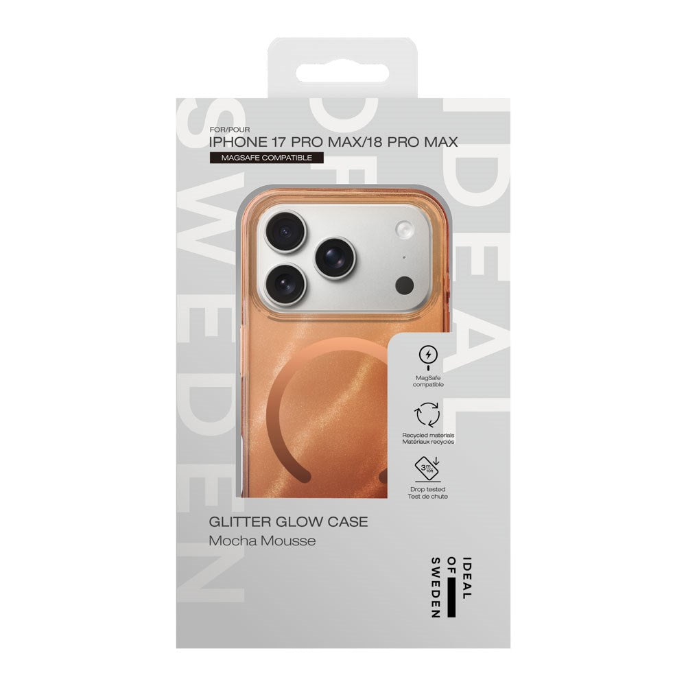 iPhone 18 Pro Max / 17 Pro Max iDeal Of Sweden Clear Case - MagSafe Compatible - Mocha Mousse