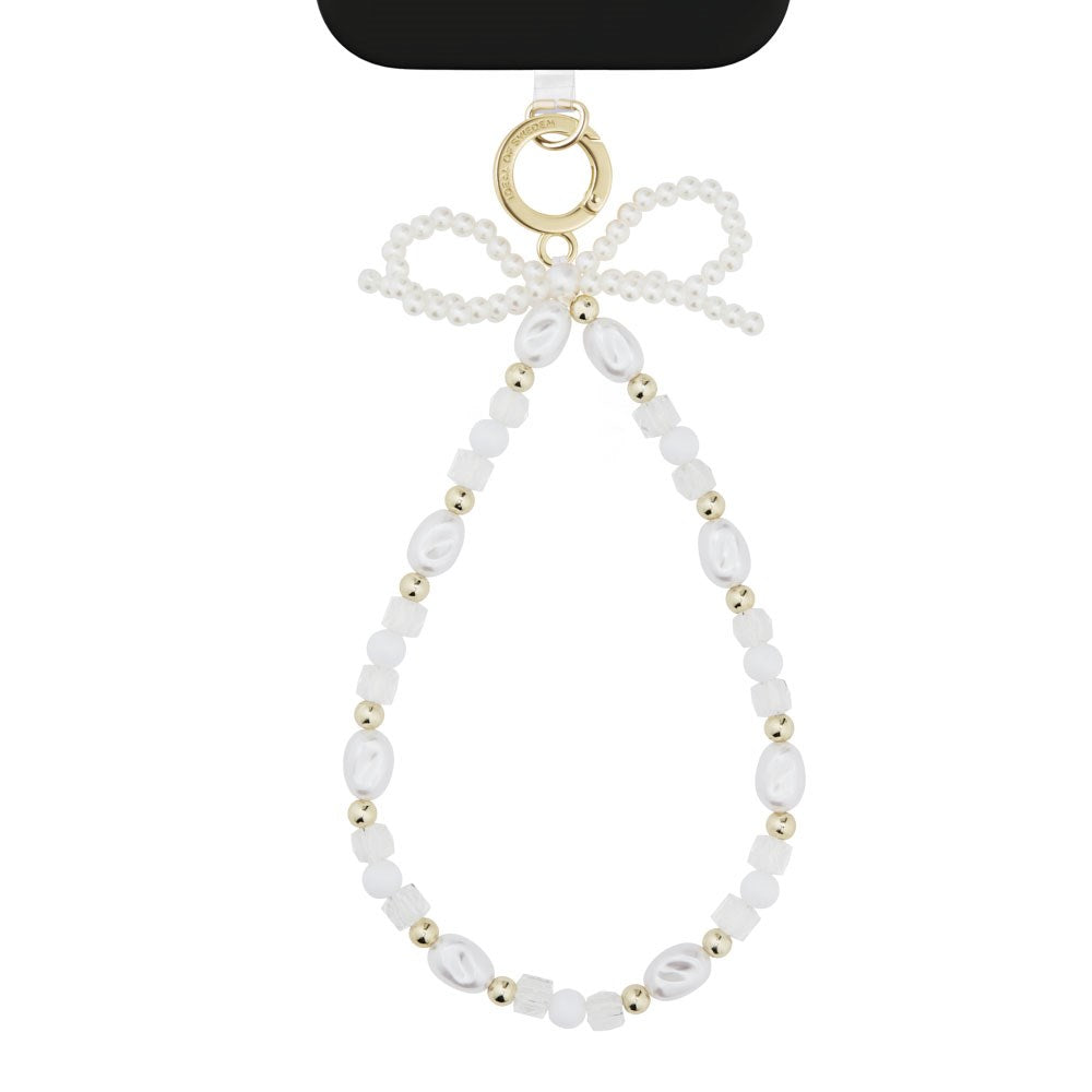 iDeal of Sweden Cord Wristlet Strap - White Pearls