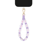iDeal of Sweden Cord Wristlet Strap - Purple Flowers