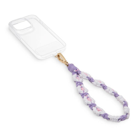 iDeal of Sweden Cord Wristlet Strap - Purple Flowers