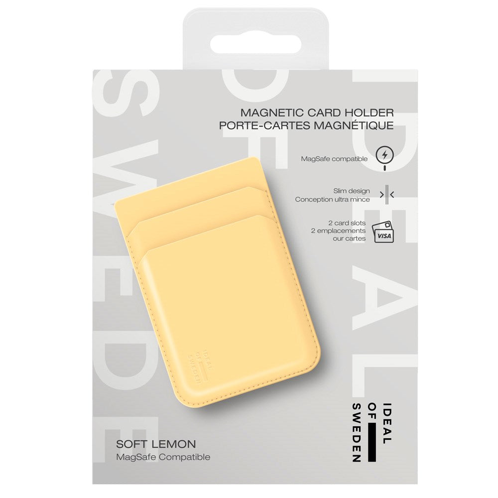 iDeal Of Sweden Magnetic Cardholder - MagSafe Compatible - Soft Lemon