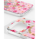 iPhone 17e / 16e / 15 / 14 / 13 iDeal Of Sweden Mirror Case - MagSafe Compatible - Rose Blush Floral