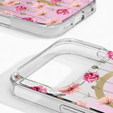 iPhone 18 Pro / 17 Pro iDeal Of Sweden Mirror Case - MagSafe Compatible - Rose Blush Floral