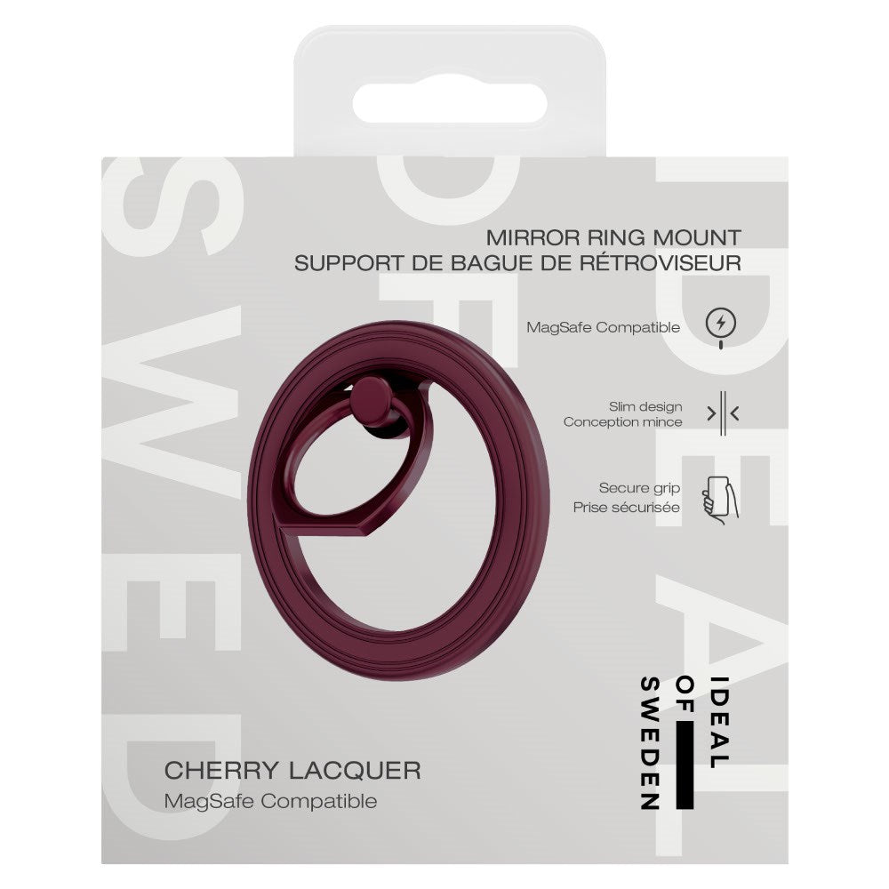 iDeal of Sweden Ring Mount Stand - MagSafe Compatible - Cherry Lacquer