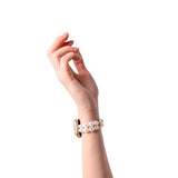 Apple Watch (38/40/SE/41/42mm) iDeal of Sweden Resin Watch Strap - Classy White Pearl