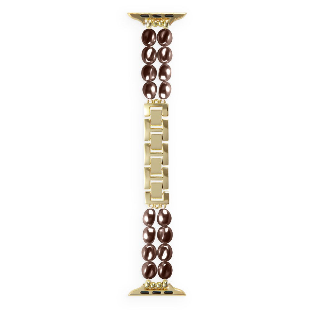 Apple Watch (38/40/SE/41/42mm) iDeal of Sweden Resin Watch Strap - Salted Caramel Pearl