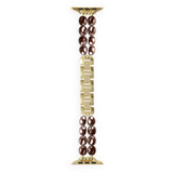 Apple Watch (38/40/SE/41/42mm) iDeal of Sweden Resin Watch Strap - Salted Caramel Pearl