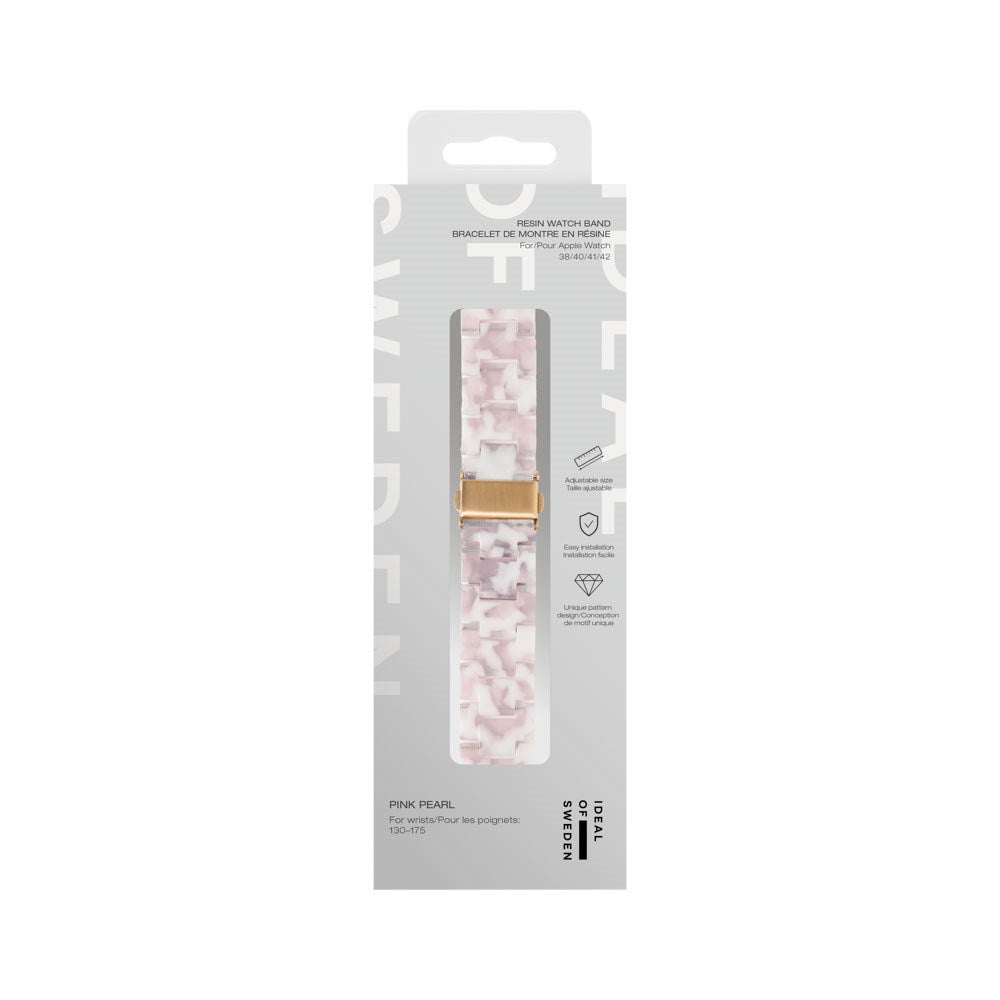 Apple Watch (38/40/SE/41/42mm) iDeal of Sweden Resin Watch Strap - Pink Pearl