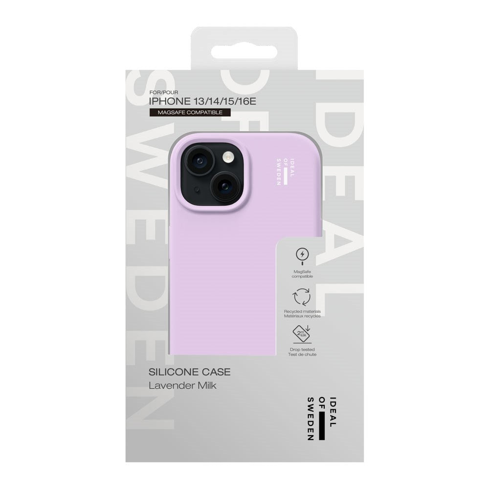 iPhone 17e / 16e / 15 / 14 / 13 iDeal Of Sweden Silicone Case - MagSafe Compatible - Lavender Milk