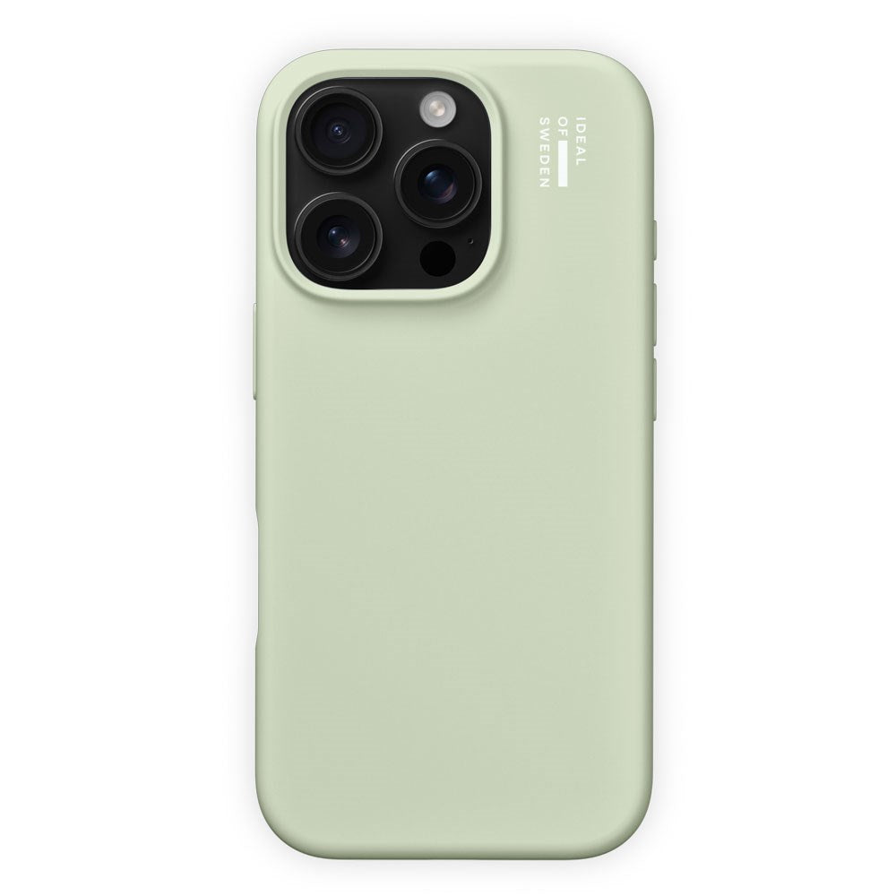 iPhone 16 Pro iDeal Of Sweden Silicone Case - MagSafe Compatible - Sage Green