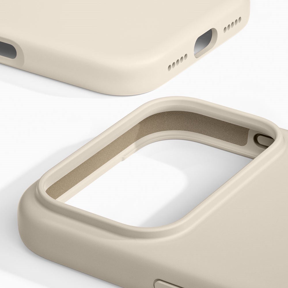 iPhone 17 Pro Max iDeal Of Sweden Silicone Case - MagSafe Compatible - Cloud Dancer