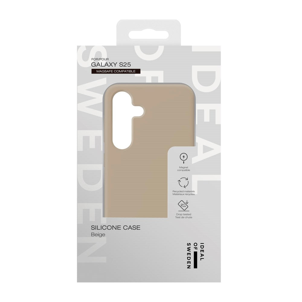 iDeal Of Sweden Samsung Galaxy S25 Silicone Case - MagSafe Compatible - Beige