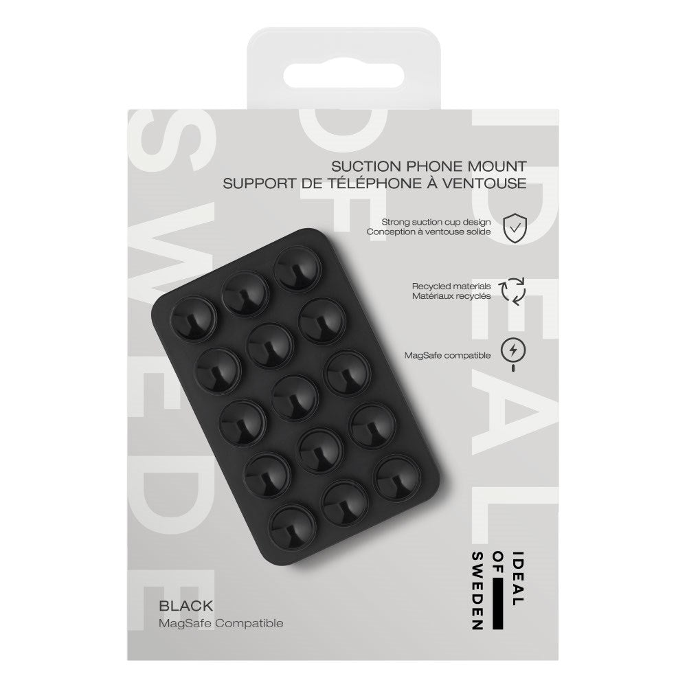 iDeal of Sweden Silicone Suction Cup Phone Holder - MagSafe Compatible - Black