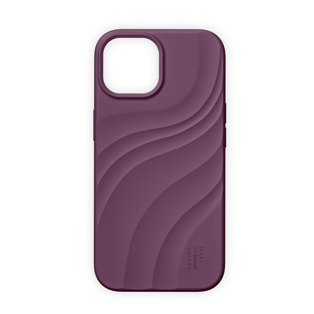 iPhone 17e / 16e / 15 / 14 / 13 iDeal of Sweden Soft Swirl Silicone Case - MagSafe Compatible - Velvet Plum